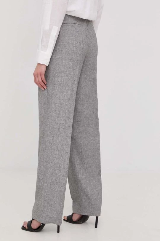 Γυναικεία Υφασμάτινα Λινό παντελόνι MICHAEL Michael Kors χρώμα: γκρι, 5 Γυναικεία Υφασμάτινα Λινό παντελόνι MICHAEL Michael Kors χρώμα: γκρι, - Image 3