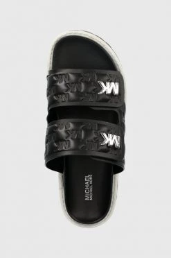 MICHAEL Michael Kors Γυναικεία Σαγιονάρες Παντόφλες Michael Kors Stark Slide χρώμα: μαύρο -Michael Kors Κατάστημα unnamed file 3710