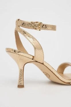 Γυναικεία Πέδιλα με τακούνι Σανδάλια MICHAEL Michael Kors Carrie χρυσαφί -Michael Kors Κατάστημα unnamed file 3859