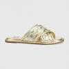 Γυναικεία Σαγιονάρες Παντόφλες MICHAEL Michael Kors Gideon Slide χρυσαφί -Michael Kors Κατάστημα unnamed file 3977