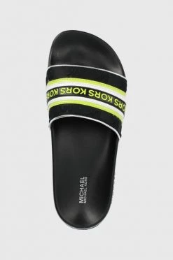 Γυναικεία Σαγιονάρες Παντόφλες MICHAEL Michael Kors Gilmore Slide χρώμα: μαύρο -Michael Kors Κατάστημα unnamed file 4018