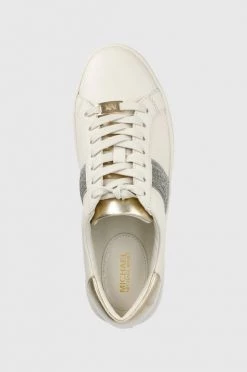 Γυναικεία Sneakers Δερμάτινα παπούτσια MICHAEL Michael Kors Irving Stripe Lace Up μπεζ -Michael Kors Κατάστημα unnamed file 4023
