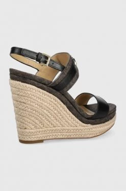 Γυναικεία Πέδιλα με τακούνι Σανδάλια MICHAEL Michael Kors Farrah Wedge χρώμα: καφέ -Michael Kors Κατάστημα unnamed file 4080