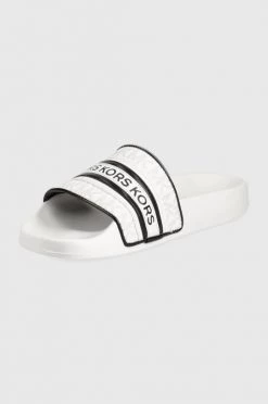 Γυναικεία Σαγιονάρες Παντόφλες MICHAEL Michael Kors Gilmore Slide χρώμα: άσπρο -Michael Kors Κατάστημα unnamed file 4100