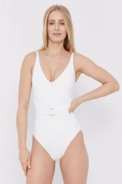 Γυναικεία Ολόσωμα Μαγιό MICHAEL Michael Kors άσπρο