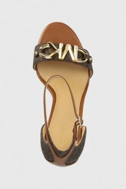 Γυναικεία Πέδιλα με τακούνι Σανδάλια MICHAEL Michael Kors Izzy Sandal καφέ -Michael Kors Κατάστημα unnamed file 4235