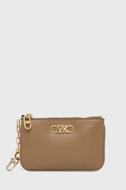 Γυναικεία Πορτοφόλια Δερμάτινο πορτοφόλι MICHAEL Michael Kors χρώμα: καφέ