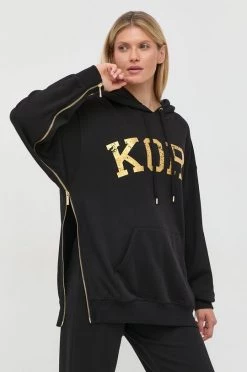 Γυναικεία Χωρίς φερμουάρ Βαμβακερή μπλούζα MICHAEL Michael Kors χρώμα: μαύρο,