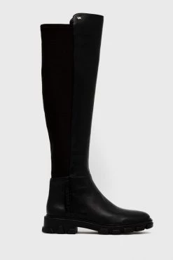 Γυναικεία Μπότες Δερμάτινες μπότες MICHAEL Michael Kors Ridley χρώμα: μαύρο