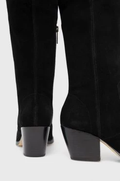 Γυναικεία Μπότες σούετ MICHAEL Michael Kors Harlow χρώμα: μαύρο -Michael Kors Κατάστημα unnamed file 708