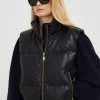 Γυναικεία Γιλέκα Αμάνικο από πούπουλα MICHAEL Michael Kors χρώμα: μαύρο