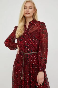 Γυναικεία Φορέματα Φόρεμα από συνδιασμό μεταξιού MICHAEL Michael Kors κόκκινο, -Michael Kors Κατάστημα unnamed file 764