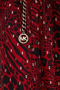 Γυναικεία Φορέματα Φόρεμα από συνδιασμό μεταξιού MICHAEL Michael Kors κόκκινο, -Michael Kors Κατάστημα unnamed file 765