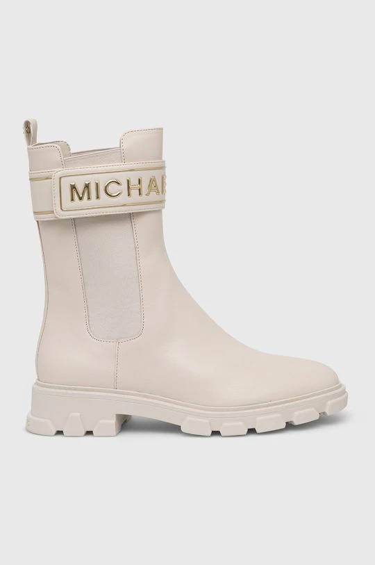 Γυναικεία Μποτάκια Δερμάτινες μπότες MICHAEL Michael Kors Ridley χρώμα: μπεζ 3 Γυναικεία Μποτάκια Δερμάτινες μπότες MICHAEL Michael Kors Ridley χρώμα: μπεζ