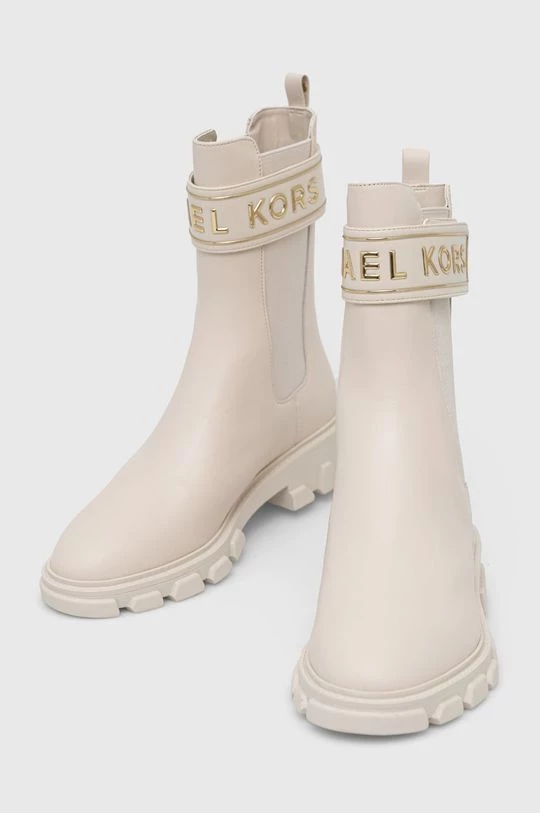 Γυναικεία Μποτάκια Δερμάτινες μπότες MICHAEL Michael Kors Ridley χρώμα: μπεζ 4 Γυναικεία Μποτάκια Δερμάτινες μπότες MICHAEL Michael Kors Ridley χρώμα: μπεζ - Image 2