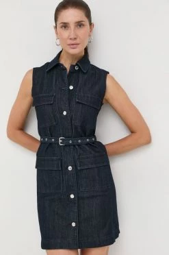 Γυναικεία Φορέματα Φόρεμα τζιν MICHAEL Michael Kors ναυτικό μπλε,