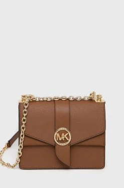 Γυναικεία Τσάντες χιαστί Δερμάτινη τσάντα MICHAEL Michael Kors καφέ